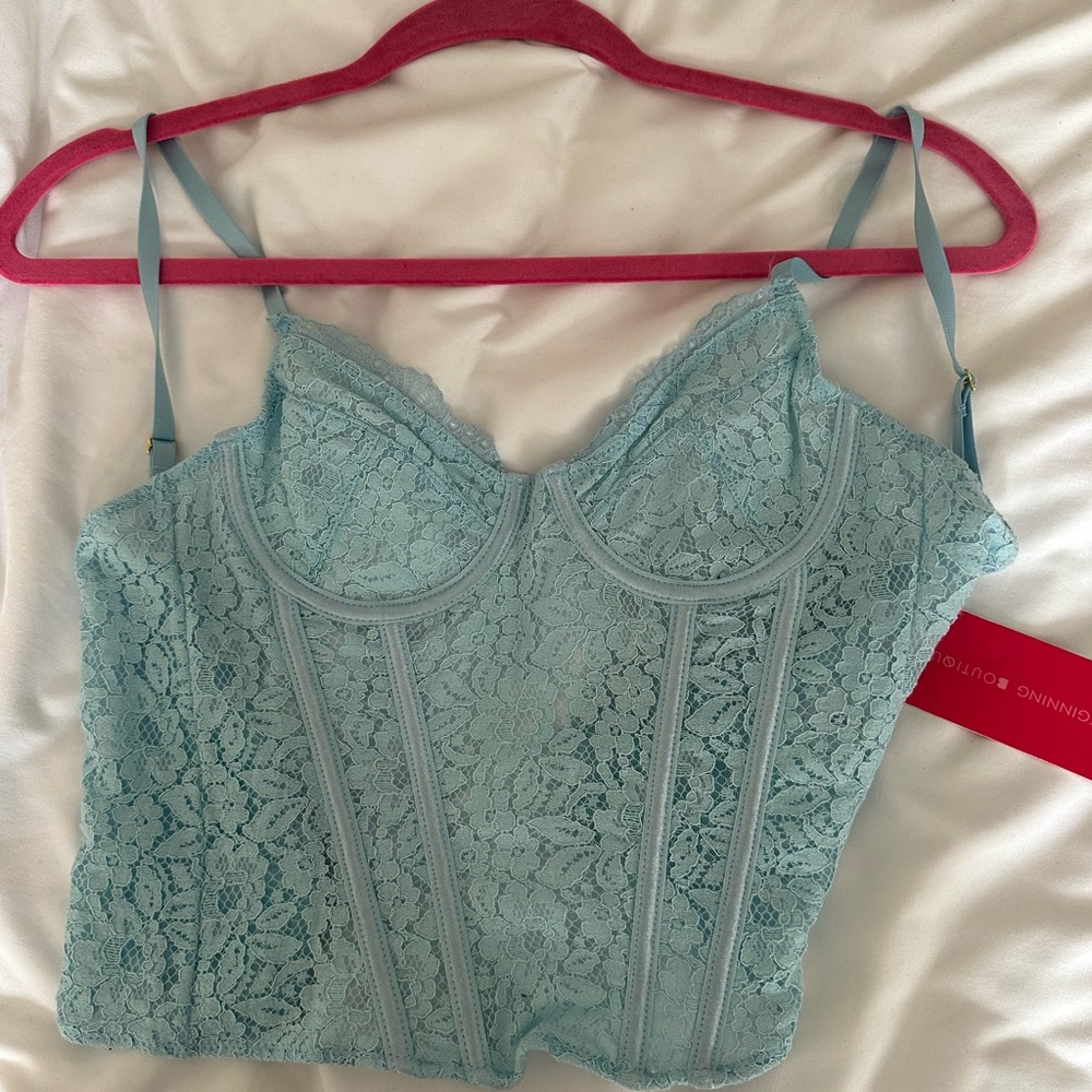 Light blue corset